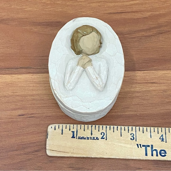 Vintage 2004 Susan Lordi DEMDACO Willow Tree Wishes Small Lidded Trinket Box - Picture 9 of 13